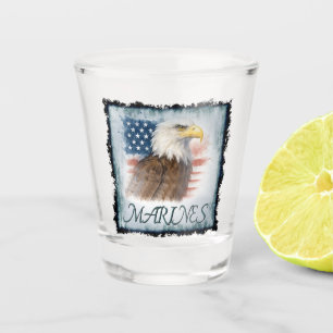 Vaso De Chupito Logotipo Emblema de Veterano del Cuerpo de Marines