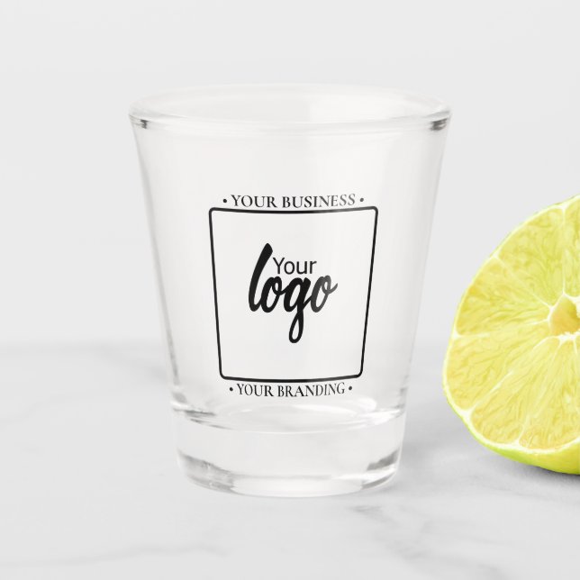 Vaso De Chupito Logotipo único de diseño sencillo personalizado (Anverso)