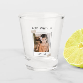 Vaso De Chupito Look Who's 21 Milestone 21st Birthday Photo Girl