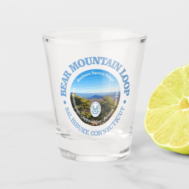 Vaso De Chupito Loop de la montaña del oso (rd) (Anverso)