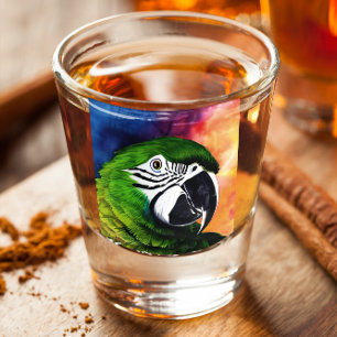 Vaso De Chupito Loro personalizado y adorable generado por IA