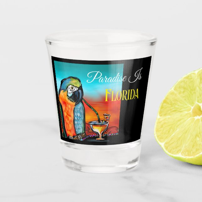 Vaso De Chupito Loros de Fiesta (Anverso)