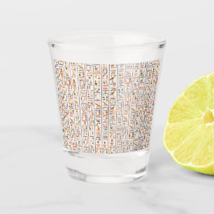 Vaso De Chupito los antiguos jeroglíficos de los jeroglíficos de