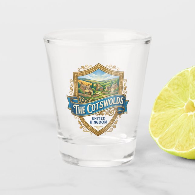 Vaso De Chupito Los Cotswolds Reino Unido (Anverso)
