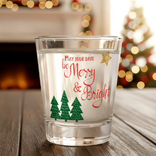 Vaso De Chupito Los días son amargos guión brillante Árboles verde