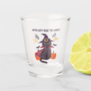 Vaso De Chupito Los gatos brujos dominan el mundo
