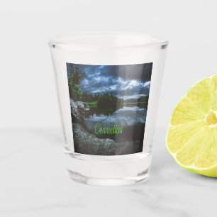 Vaso De Chupito Los hermosos árboles del lago de Connecticut