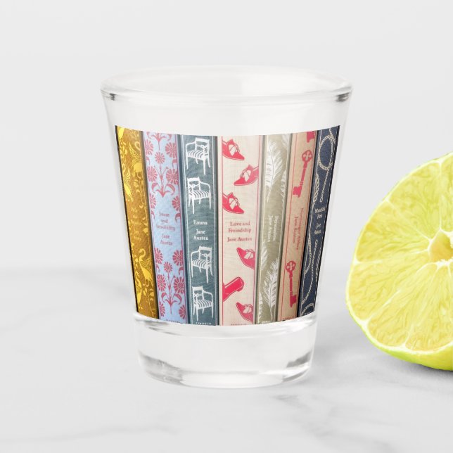 Vaso De Chupito los libros de Jane Austen (Anverso)