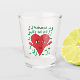 Vaso De Chupito "¡Los pepinillos me hacen cantar el corazón!" Cora