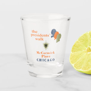 Vaso De Chupito los presidentes caminan, McCormick Place, Chicago,