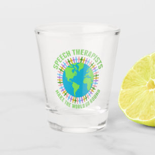 Vaso De Chupito Los terapeutas del habla hacen que el mundo gire b