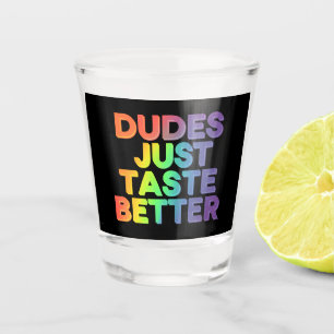 Vaso De Chupito Los Tipos Saben Mejor Arcoíris Orgullo Gay LGBTQ