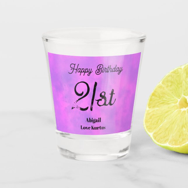 Vaso De Chupito Love Potion 21st Shot Glass (Anverso)