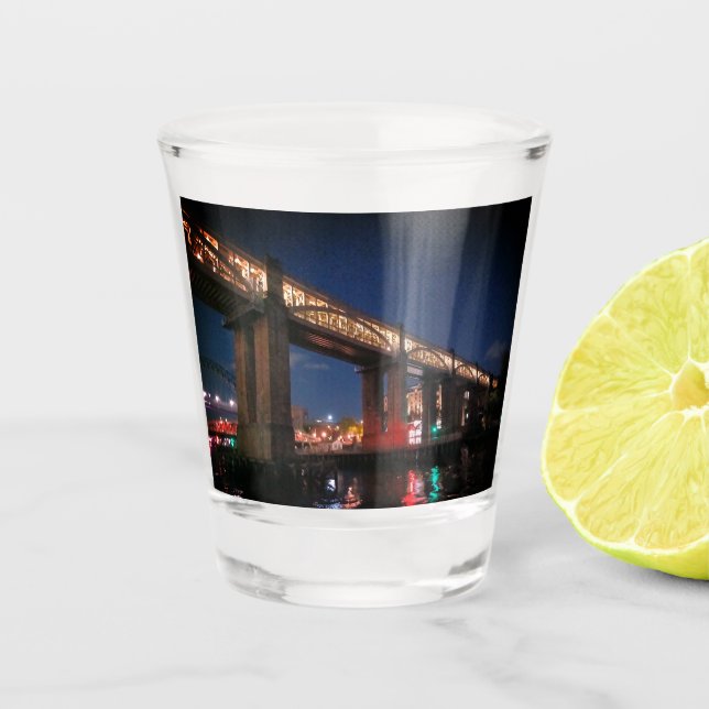 Vaso De Chupito Luces bajo el puente (Anverso)