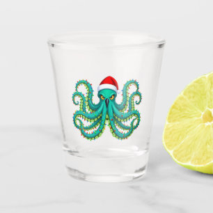 Vaso De Chupito Luces de Navidad de Pulpo Brillante para Océano