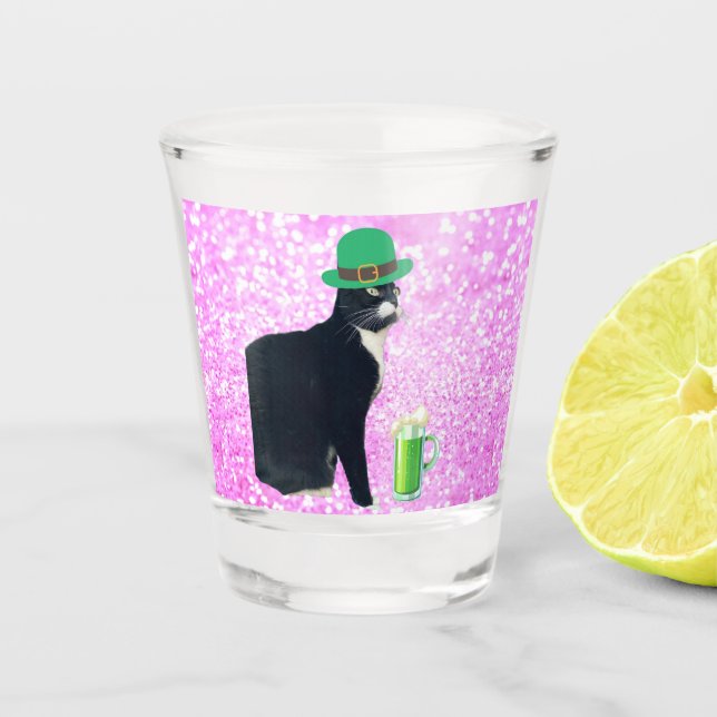 Vaso De Chupito Lucy de la cerveza verde (Anverso)
