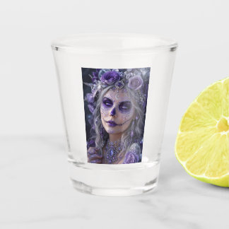 Vaso De Chupito Luna de Amatista Calavera – Día Púrpura de los Mue