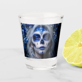 Vaso De Chupito Luna de zafiro Calavera – Celestial Azul