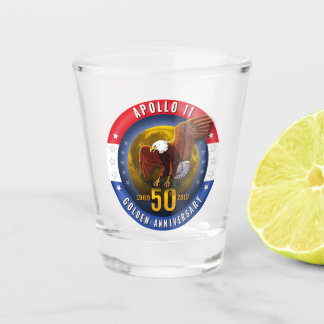 Vaso De Chupito Luna patriótica Eagle del 50.o aniversario de