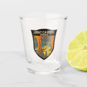 Vaso De Chupito Luray Caverns Virginia Travel Art Badge