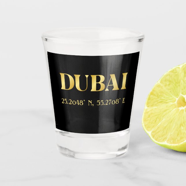 Vaso De Chupito Lux Gold Dubai Latitude y longitud