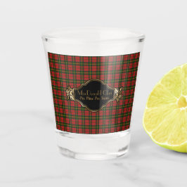 Vaso De Chupito MacDonald Modern Original Scottish Clan Tartán