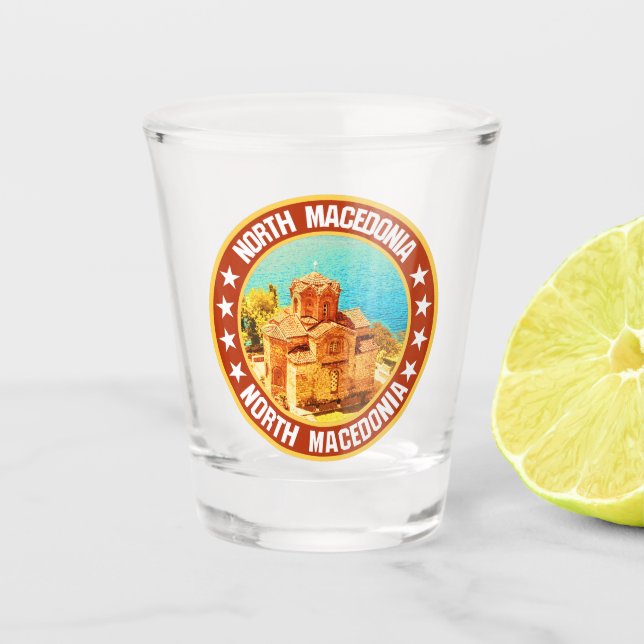 Vaso De Chupito Macedonia del Norte (Anverso)