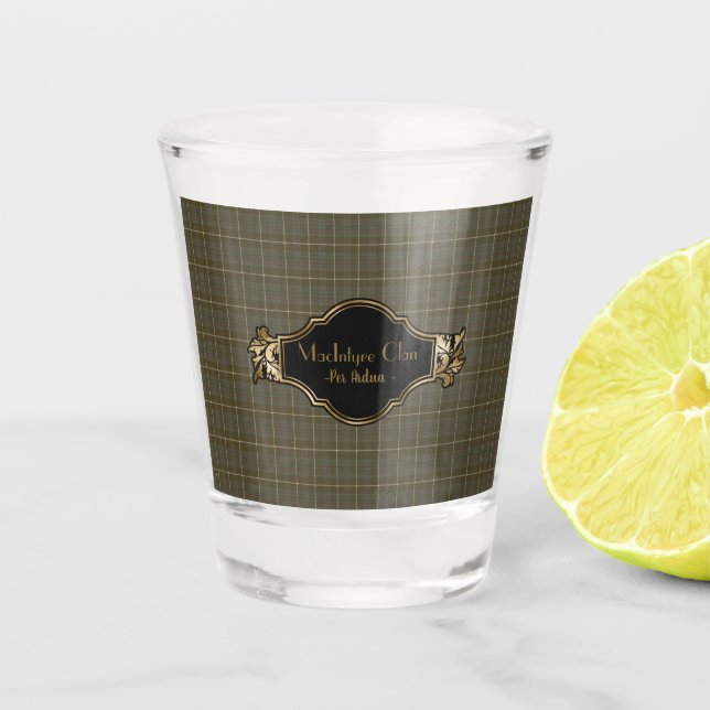 Vaso De Chupito MacIntyre Hunting Weather Original Scottish Tartán (Anverso)