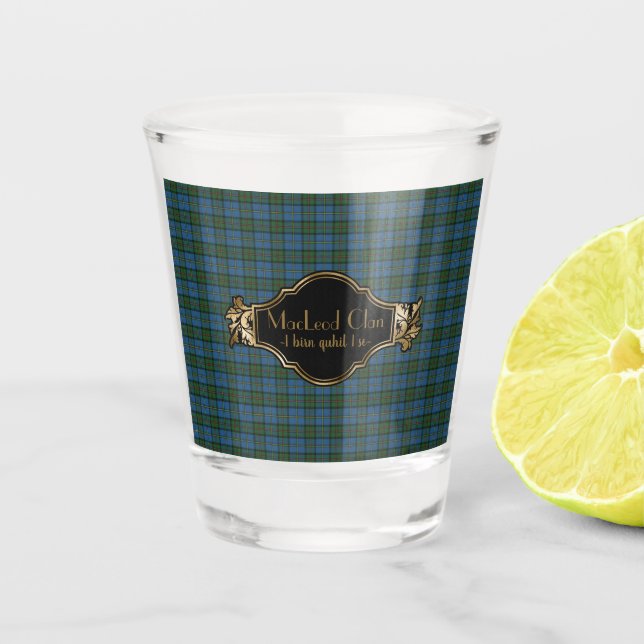 Vaso De Chupito MacLeod Harris Ancient Original Scottish Tartán (Anverso)