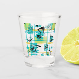 Vaso De Chupito Madras de mediados del siglo