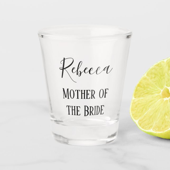 Vaso De Chupito Madre de la novia Keepsake (Anverso)