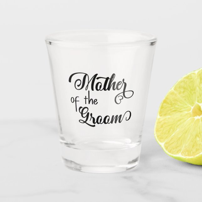 Vaso De Chupito Madre del boda Groom (Anverso)