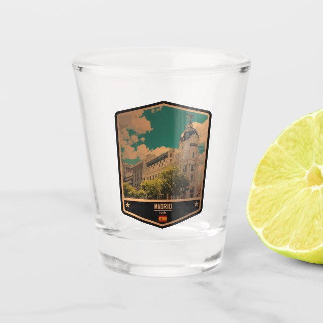 Vaso De Chupito Madrid (Anverso)