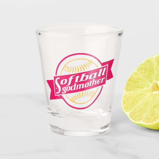 Vaso De Chupito Madrina del Softbol (Anverso)
