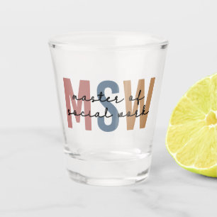 Vaso De Chupito Maestría en Obra Social Graduación Retro