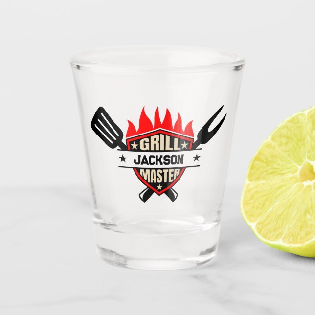 Vaso De Chupito Maestro de la Parrilla (Anverso)