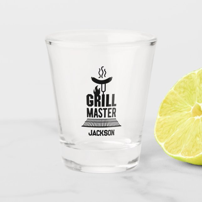 Vaso De Chupito Maestro de la Parrilla (Anverso)