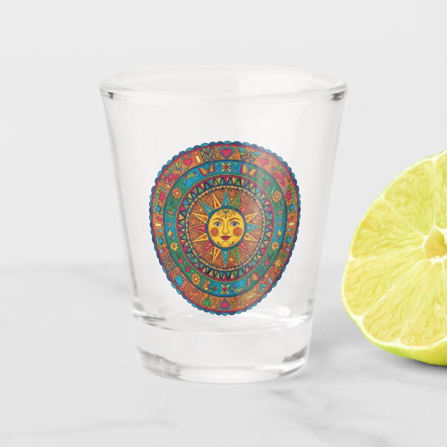 Vaso De Chupito Magnate solar mexicano (Anverso)