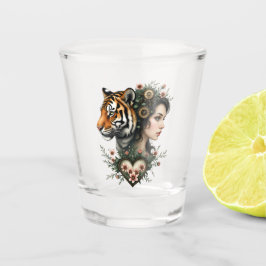 Vaso De Chupito Magnífico mundo floral de steampunk