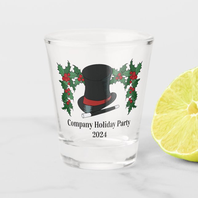 Vaso De Chupito Magos Gorra y varita mágica con Holly (Anverso)