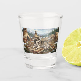 Vaso De Chupito Malamute Nativo
