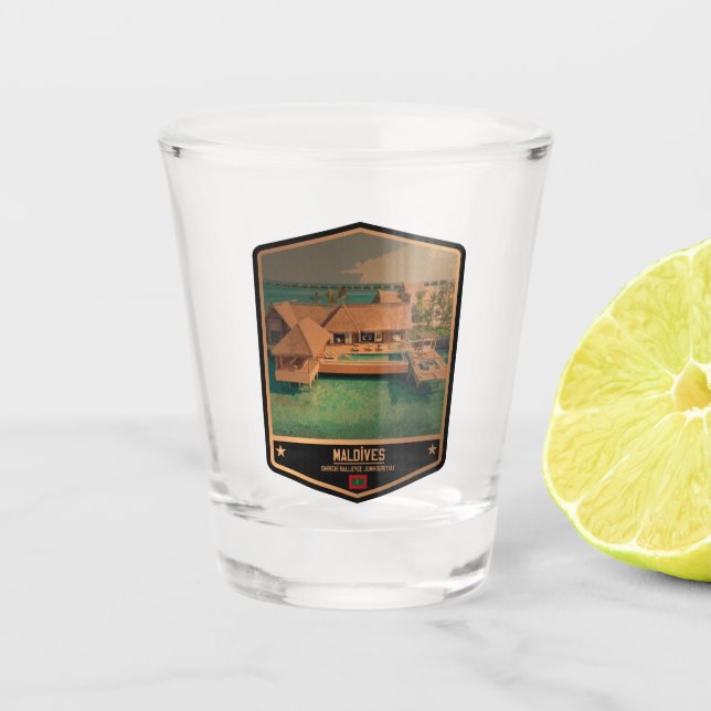 Vaso De Chupito Maldivas (Anverso)