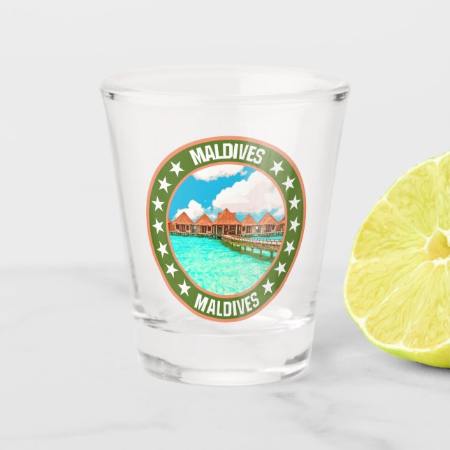 Vaso De Chupito Maldivas (Anverso)
