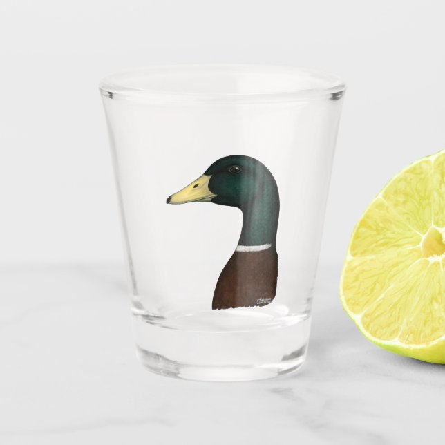 Vaso De Chupito Mallard Drake Head (Anverso)