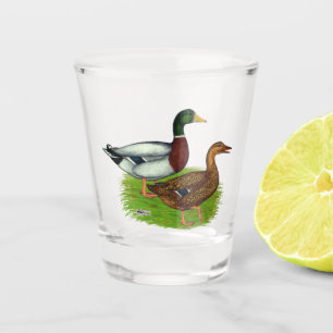 Vaso De Chupito Mallard Drake y Duck