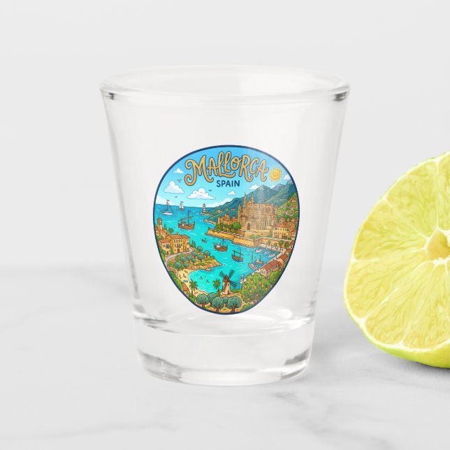 Vaso De Chupito Mallorca España (Anverso)