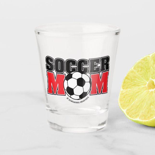 Vaso De Chupito Mamá de Fútbol (Anverso)