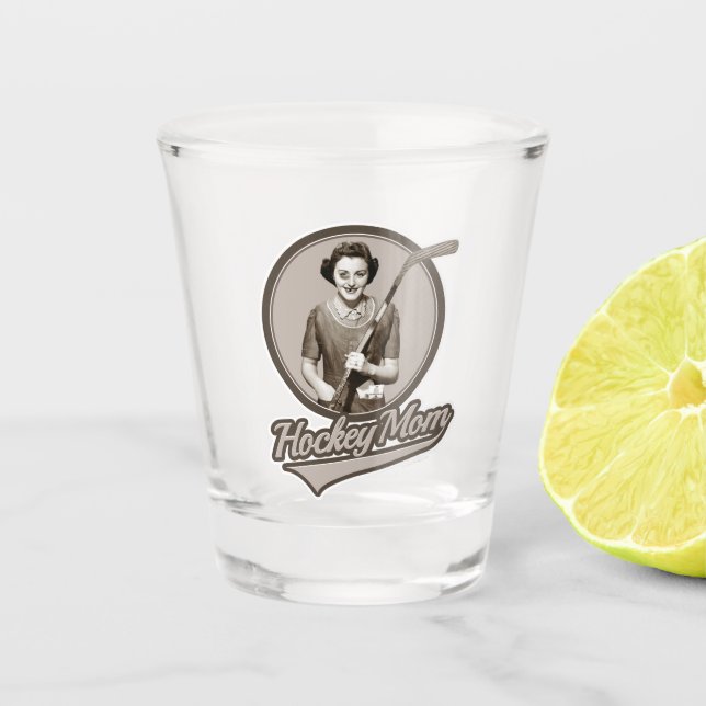 Vaso De Chupito Mamá de hockey (Anverso)