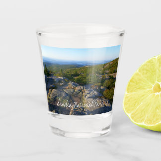 Vaso De Chupito Mañana en la cima de Cadillac Mountain en Acadia