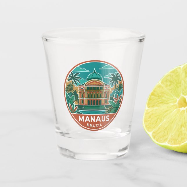 Vaso De Chupito Manaos Brasil (Anverso)